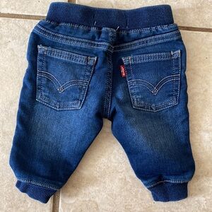 Levi’s denim joggers 
3 months